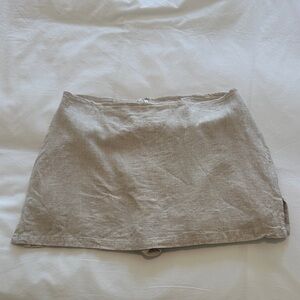 Princess Polly Gigi Skort Linen Beige